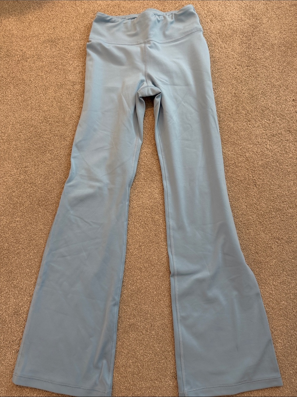 Athleta Light Blue Kids Flare Yoga Leggings